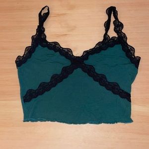 Shein tank top. Dark green. Size M